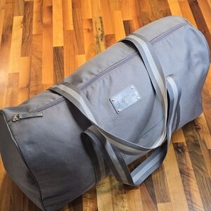 Parfums Givenchy Vintage Grey Canvas Duffel - Large Travel Bag